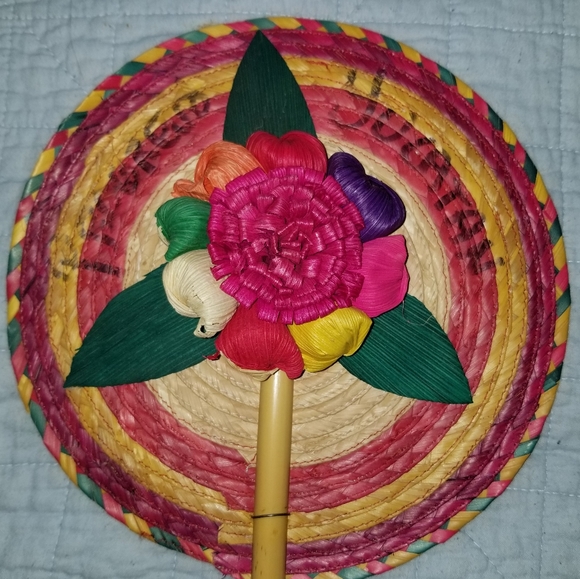 Yucatan Floral Fan Wall Decor - Picture 7 of 9